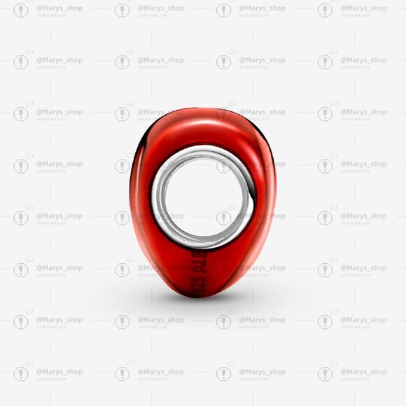 Pandora Metallic Red Heart Charm - Picture 3 of 7